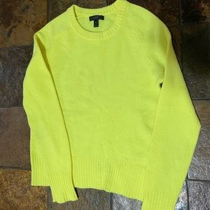 J. Crew neon sweater